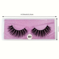 20 Pairs 3D Faux Mink Lashes Bulk Natural False Eyelashes Set