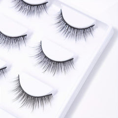 5 Pairs Natural Slender Stereo False Eyelashes Extension Volume Eye Lashes