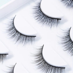 5 Pairs Natural Slender Stereo False Eyelashes Extension Volume Eye Lashes