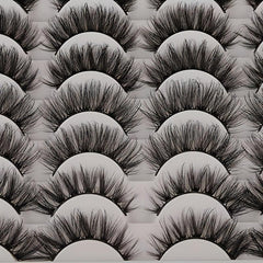 48 Pairs Fluffy Thick Faux Mink Lashes Soft Natural Long Wispy Full Strip Lashes