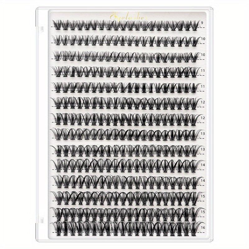 Wispy Soft Natural Look Cluster Lash Mini D Curl Individual Lashes