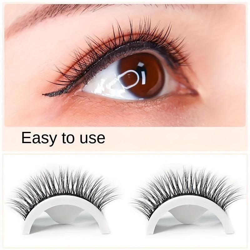 5 Boxes Reusable Self-adhesive False Eyelashes Easy to Apply Fluffy Waterproof