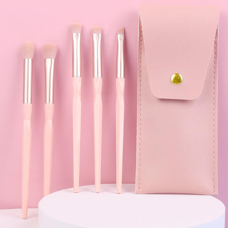 5pcs Eyeshadow Brushes Set with Storage Case, Eye Shadow Makeup Brush Kit