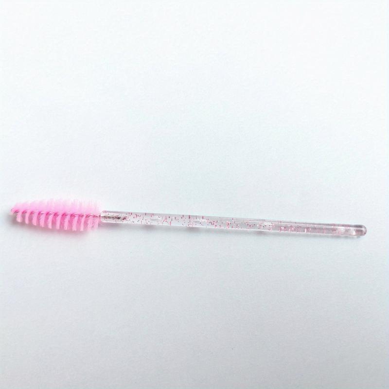 50pcs Crystal Eyelash Mascara Brushes for Daily Makeup and Eyebrow Grooming