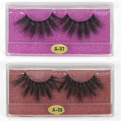 10 Pairs 25mm 3D Mink Eyelashes Bulk Mixed Style Dramatic Long Lashes