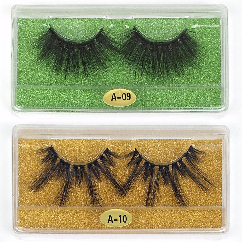 10 Pairs 25mm 3D Mink Eyelashes Bulk Mixed Style Dramatic Long Lashes