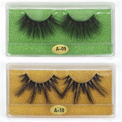 10 Pairs 25mm 3D Mink Eyelashes Bulk Mixed Style Dramatic Long Lashes