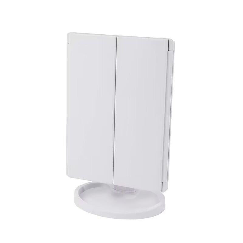 LED Makeup Vanity Mirror 2X 3X Magnification Touch Control Trifold Portable