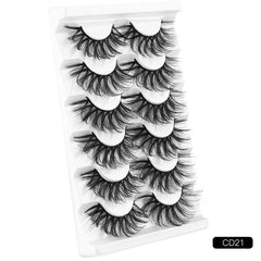 6 Pairs Fluffy Faux Mink Lashes for Natural Volume Makeup