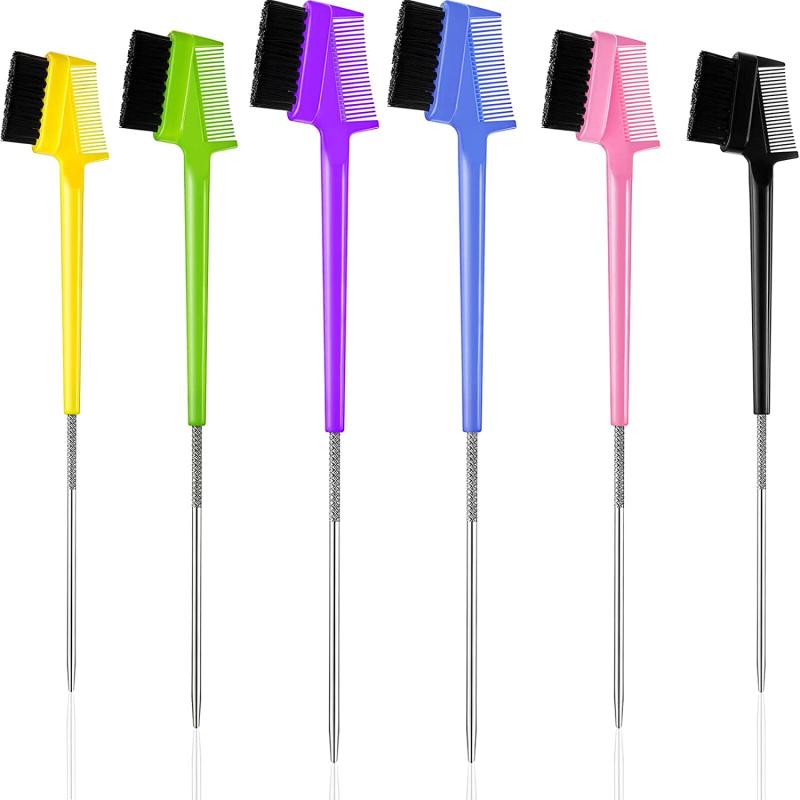6pcs Eyebrow Brush Set for Groomed Brows & Lashes Random Colors