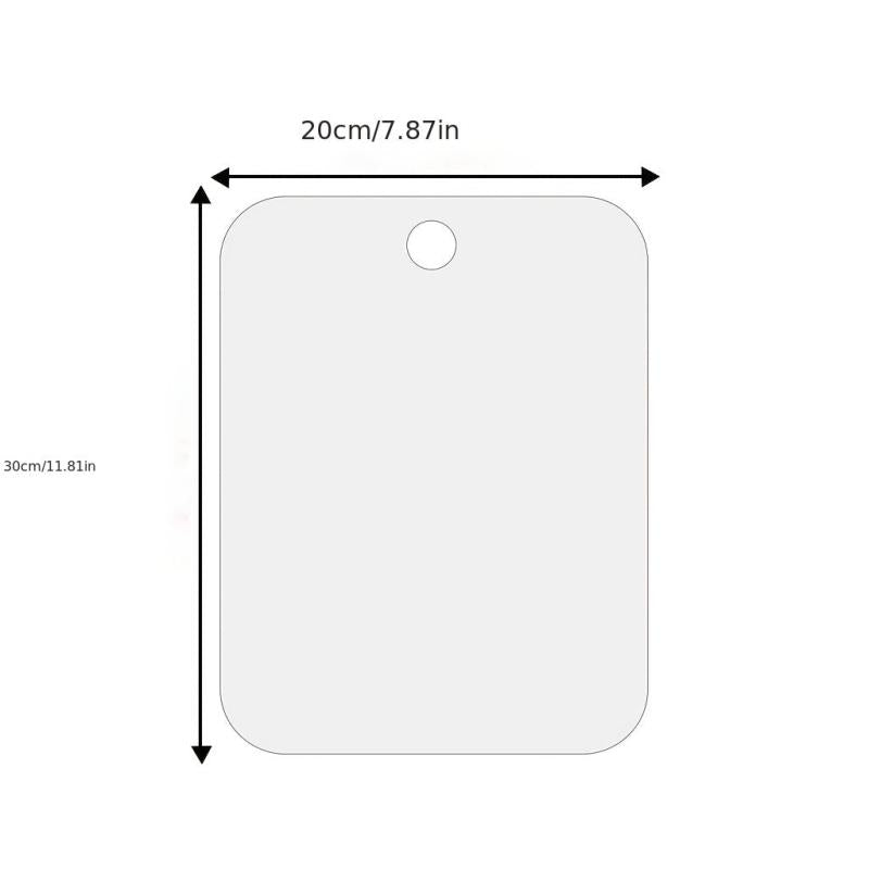Fogless Shower Mirror for Shaving - Wall Hanging Bathroom Mirror