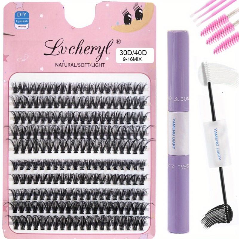 200pcs D Curling Lash Extension Kit with Bond and Seal