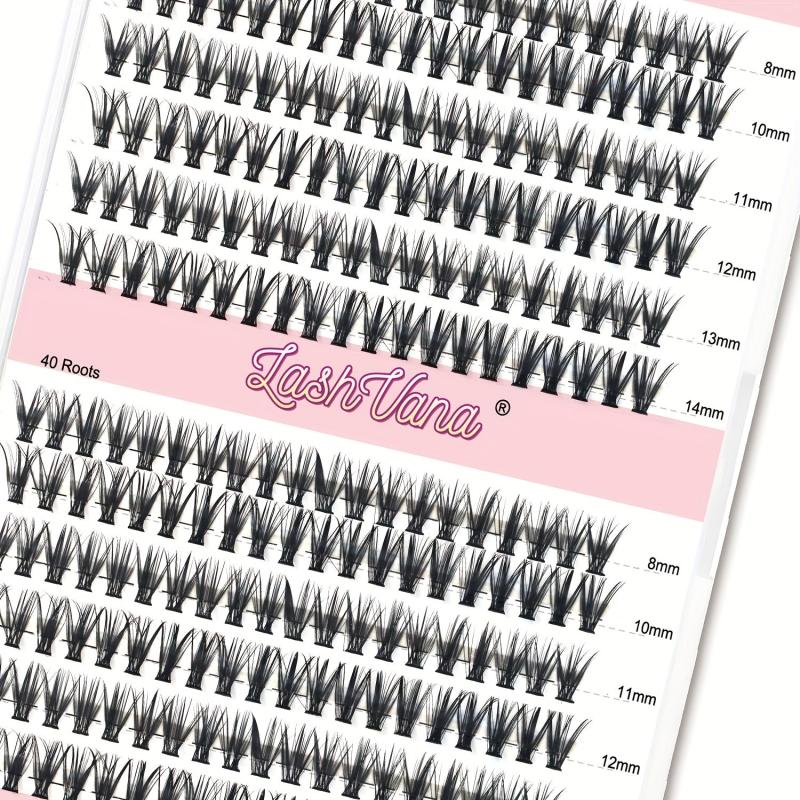 DIY Lash Extension Kit 240 Pcs Lash Clusters With Lash Bond And Seal