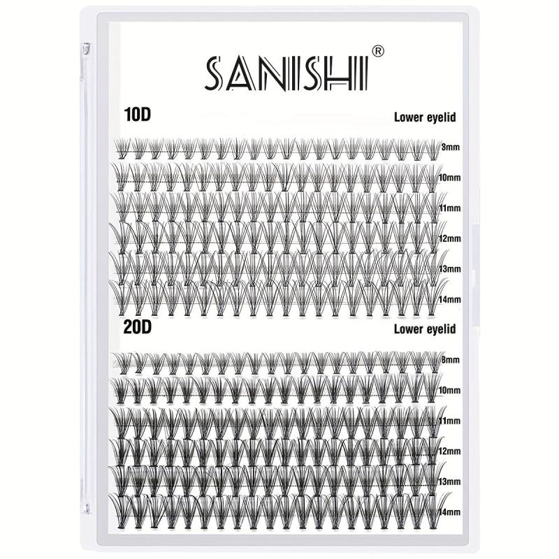 240pcs 40D 9 16mm D Curl Individual Lashes Cluster Lashes Extensions