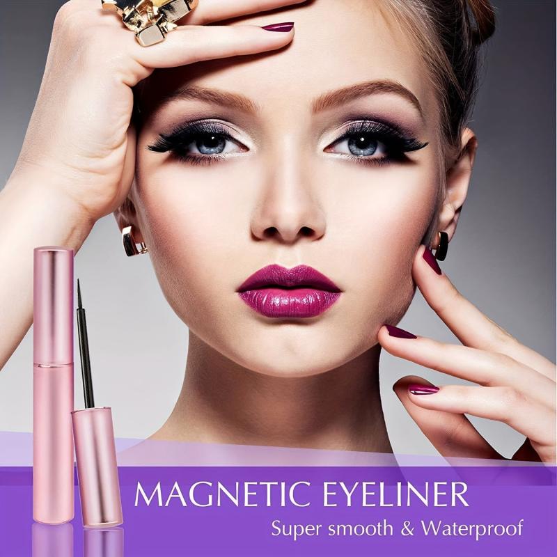 Magnetic Eyeliner And Lashes Kit - Reusable Lashes 5 Pairs