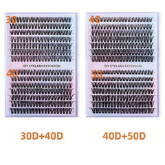 280Pcs DIY Eyelash Extension Set Curling False Eyelash Set 30D 40D 50D 9 16MM