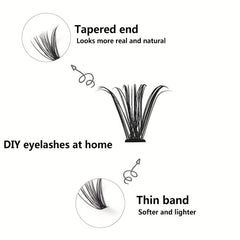 280Pcs DIY Eyelash Extension Set Curling False Eyelash Set 30D 40D 50D 9 16MM