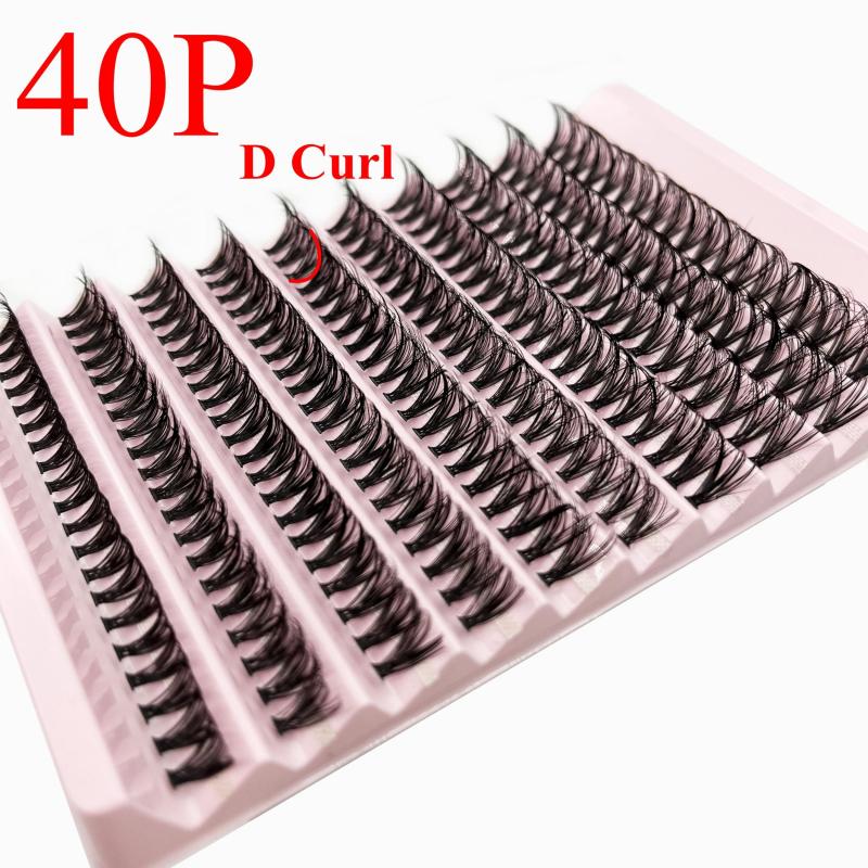 DIY Lash Extension Kit 200pcs Lash Clusters D Curling Individual Lashes Kit