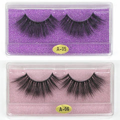 Mixed False Eyelash Set 20 Pairs 6d Mink Eyelashes Bulk