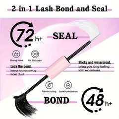 DIY Eyelash Extensions Kit Clusters Lashes with Tweezers & Adhesive
