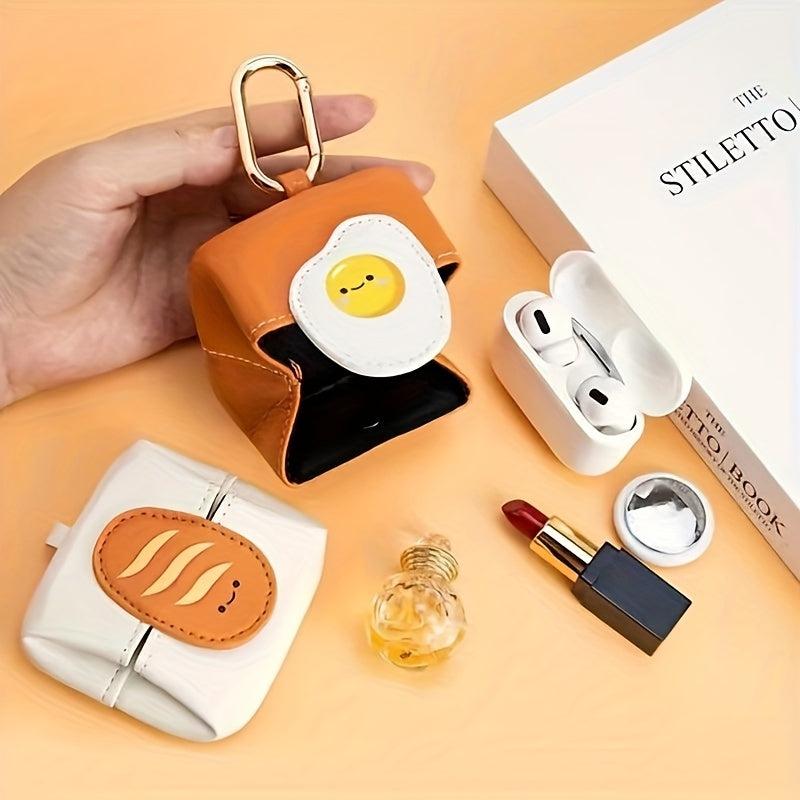 Cartoon Mini Storage Bag for Lipsticks with Keychain