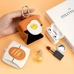 Cartoon Mini Storage Bag for Lipsticks with Keychain