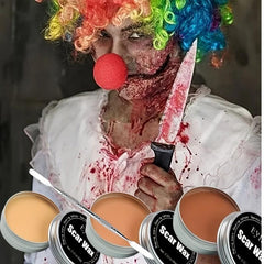 Scar Wax Kit Wound Shaping Styling Scar Wax Spatula SFX Halloween
