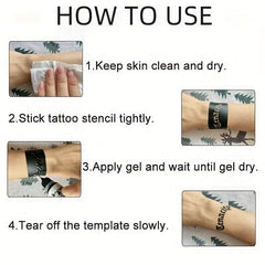 Waterproof Sweatproof Body Paint Pigment Paste - Hand Pattern Template