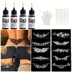 Waterproof Sweatproof Body Paint Pigment Paste - Hand Pattern Template