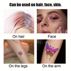 Glitter Tattoo Skin Glue Makeup Sequins Glitter Powder Eye Makeup Toy