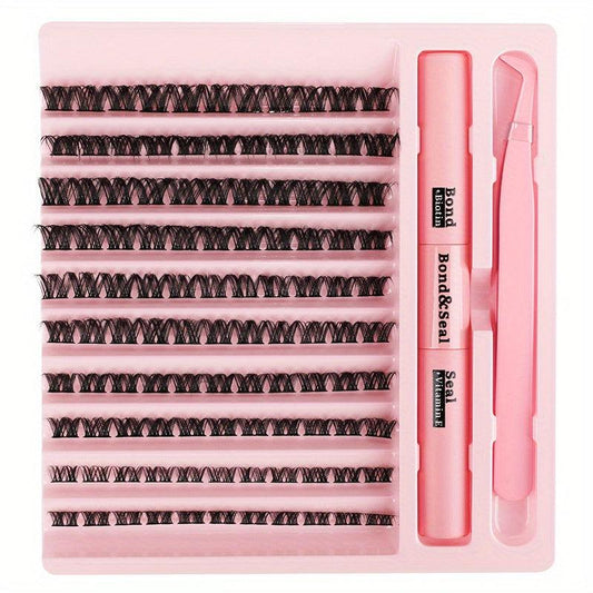 DIY Lash Extension Kit with Strong Hold Lash Bond & Seal, Tweezers