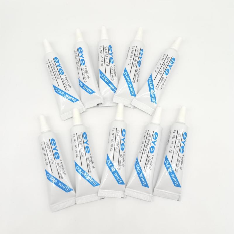 10pcs Waterproof False Eyelashes Adhesive Clear 7g