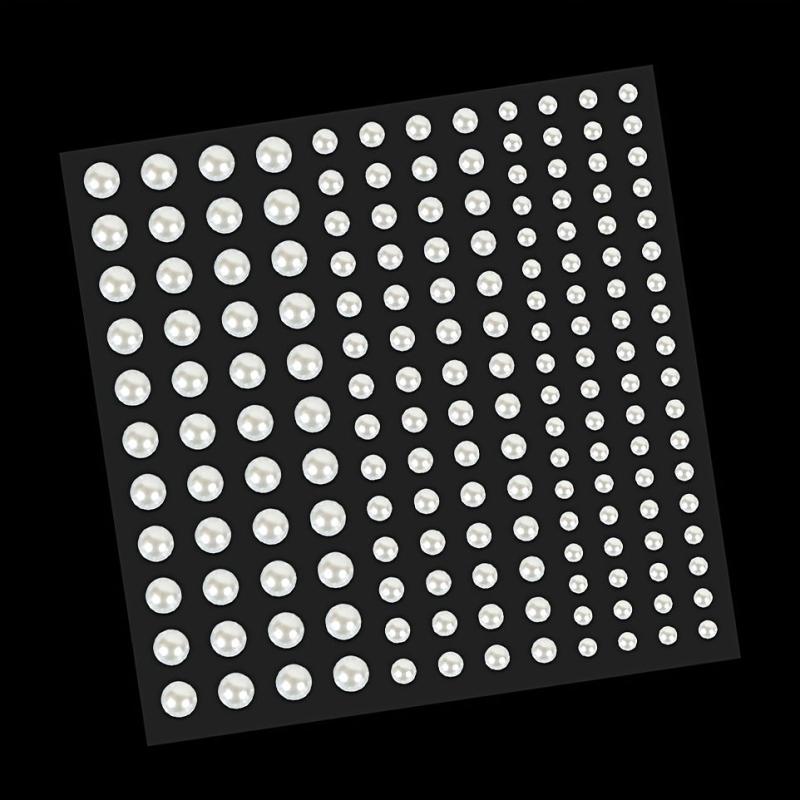 144pcs Mermaid Pearl Makeup Stickers Resin Crystal Sticker Face Decoration