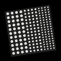 144pcs Mermaid Pearl Makeup Stickers Resin Crystal Sticker Face Decoration