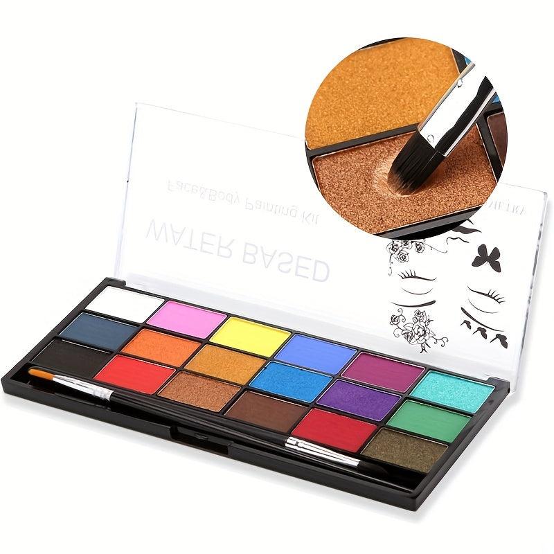 18 Colors Water Soluble Body Paint Pigments Halloween Makeup