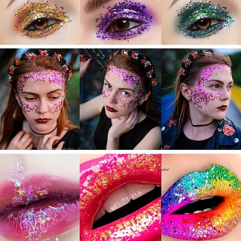 Chunky Glitter Sequin for Nails Makeup Decor