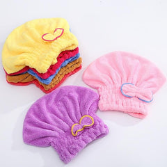 Absorbent Hair Drying Towel for Women Princess Shower Cap
