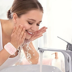 2 Pcs Microfiber Wrist Protection Towel Women Anti Sweat Wristband