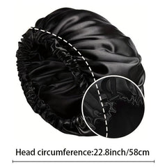 Satin Bonnet Sleep Cap Large Reversible Night Sleeping Turban Hat