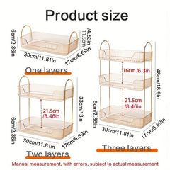 Stylish Desk Organizer with Rack Holder & Display Shelf for Skincare & Perfume