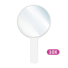 Handheld 10X Magnifying Mirror Clear Makeup Hand Mirror