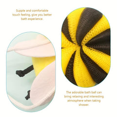 Bee Loofah Sponge Cartoon Bee Bath Sponge Shower Sponge