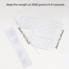 Bathroom Punch Corner Wall Hanging Rack 14 17inch 10 24inch