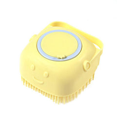 Silicone Bath Brush With Hook & Liquid Dispenser