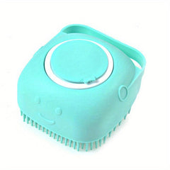 Silicone Bath Brush With Hook & Liquid Dispenser