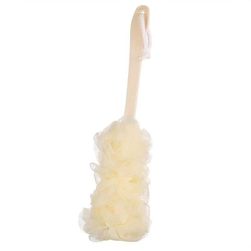 Long Handled Bath Brush Soft Mesh Sponge Exfoliating Body Scrub