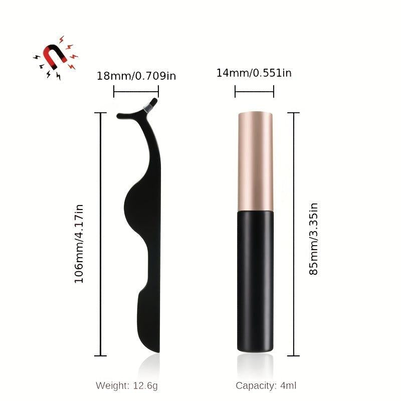 3 Pairs Colored Magnetic Eyeliner Lashes Set