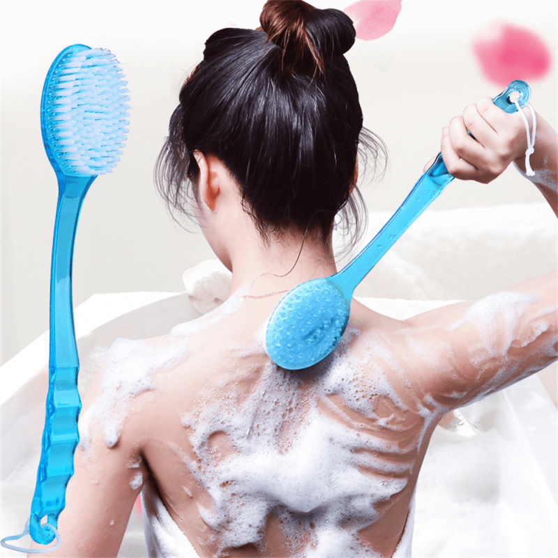 Exfoliating Brush with Long Handle for Deep Clean, Invigorates Skin
