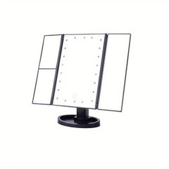 LED Lighted Makeup Mirror Touch Sensor Dimming Travel Vanity Mirror