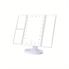 LED Lighted Makeup Mirror Touch Sensor Dimming Travel Vanity Mirror
